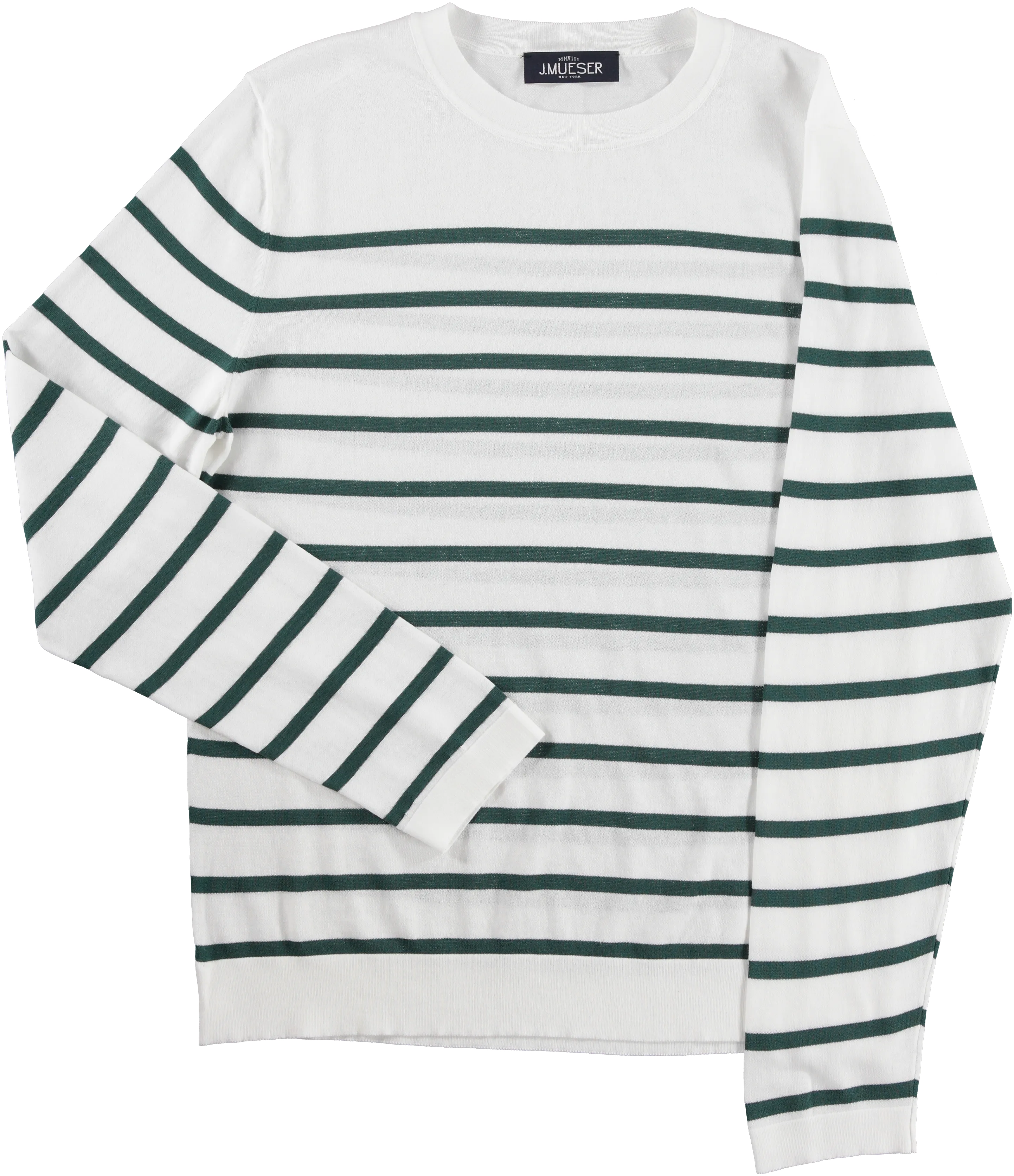 Green Breton Stripe Long Sleeve T-Shirt