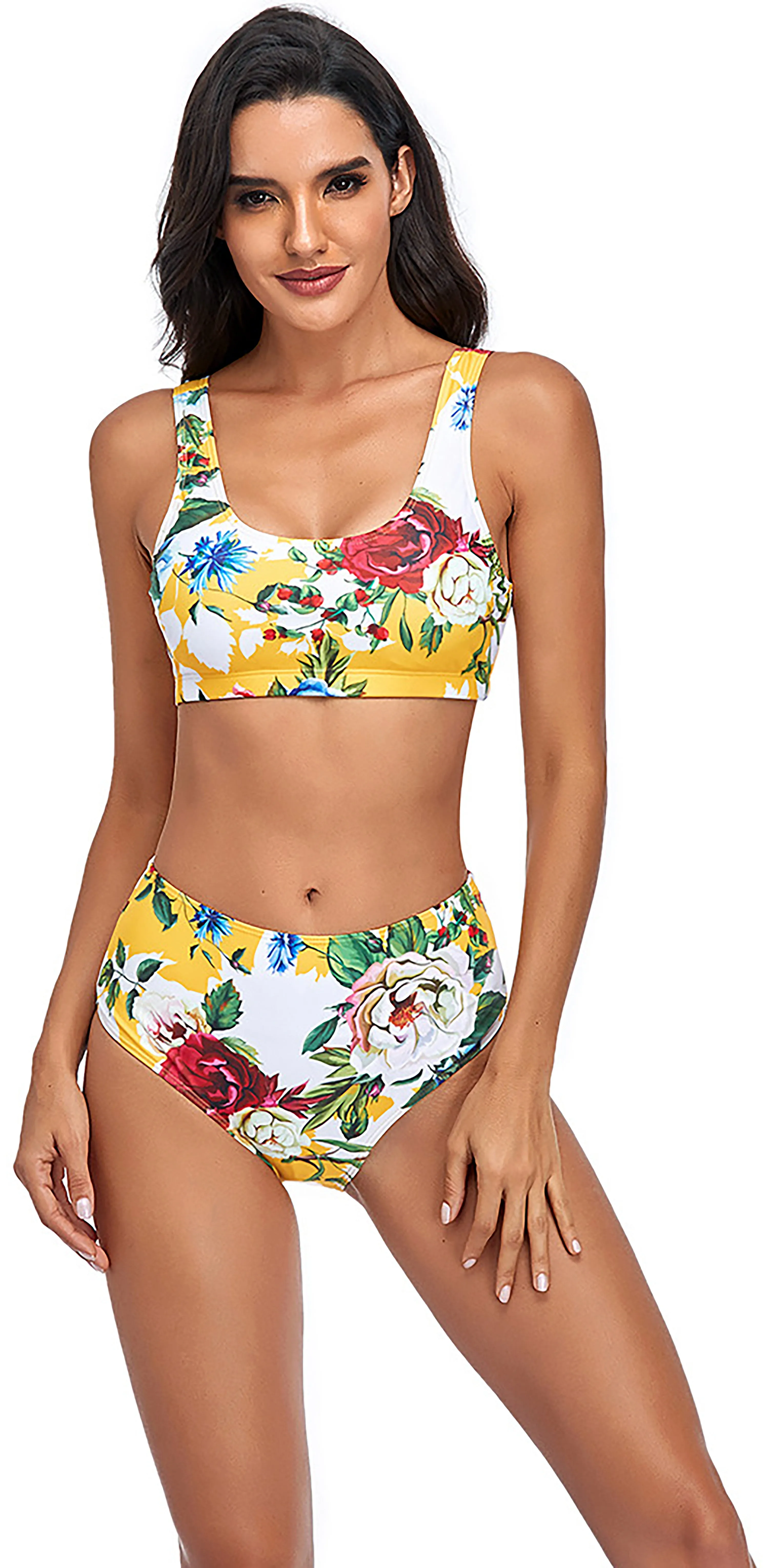 Swimwear - Yellow / Floral